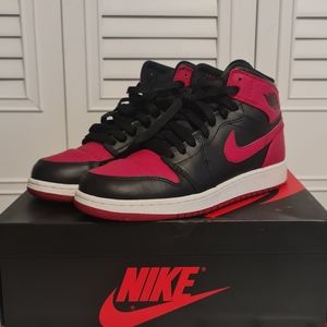 Air Jordan 1 Retro High OG BG 'Bred' 2013 Black/Varsity Red-White Size 5.5Y